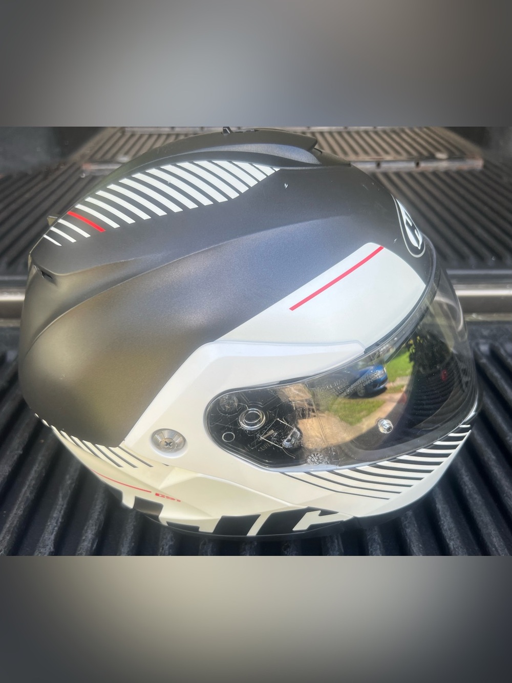 HJC Full-Face Modular Motorcycle Head Protection Gear , Size XXL